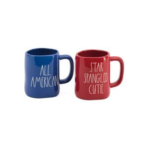 RAE DUNN 2pk Star Spangle Cutie Mug Set